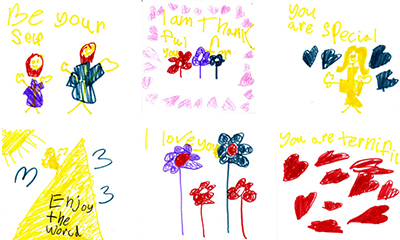 Joy Notes drawn by Taryn, 6 years old