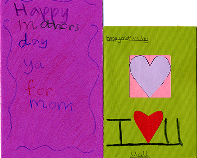 mothers day cards for kids to make. Cards from my kids